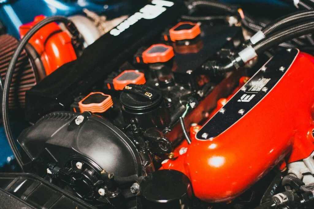 Serviced engine components during a vehicle tune-up